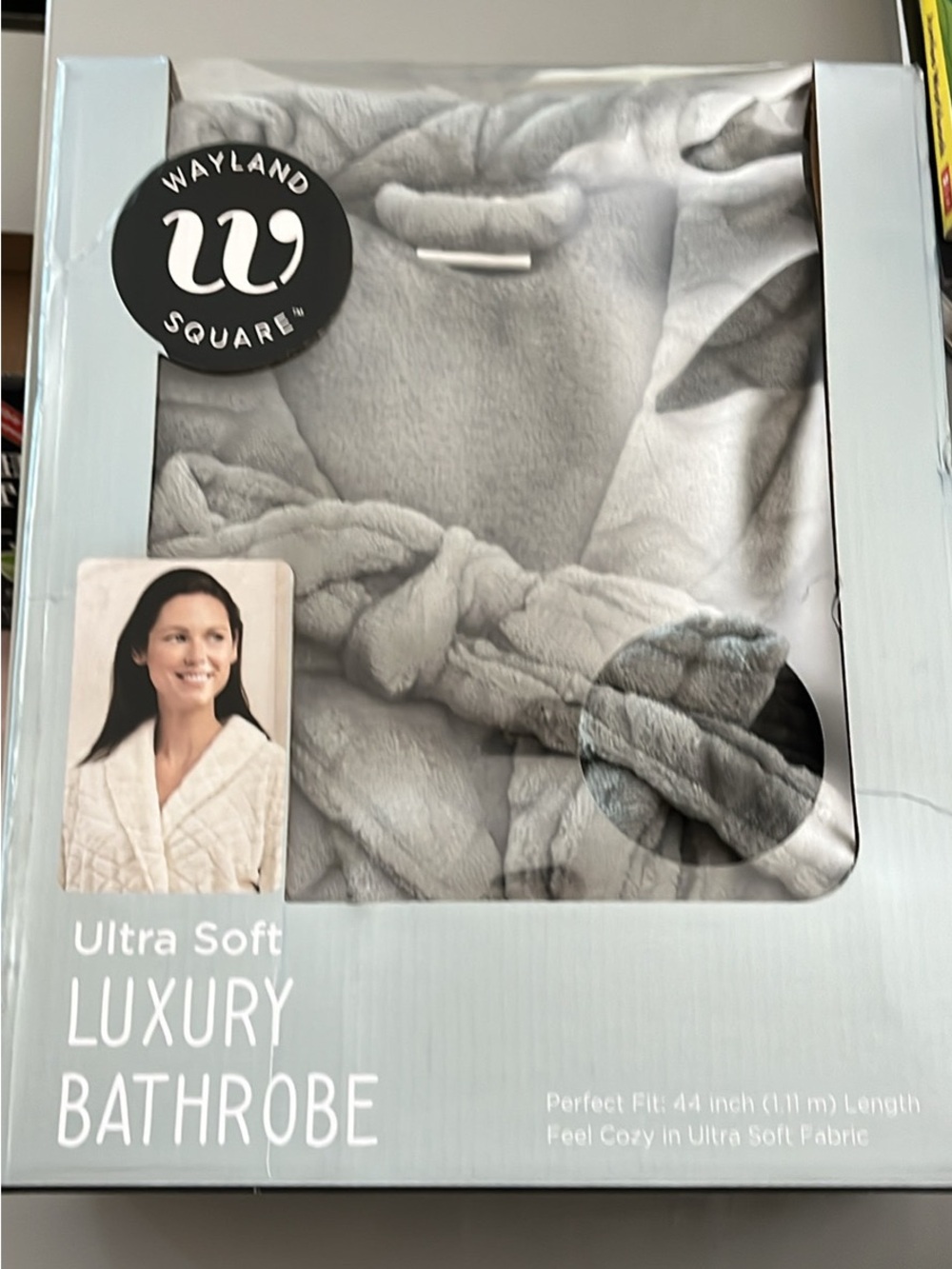 Wayland Square Ultra Soft Luxury Bathrobe - Light Gray